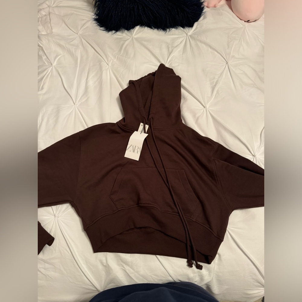 Zara cropped sweatshirt